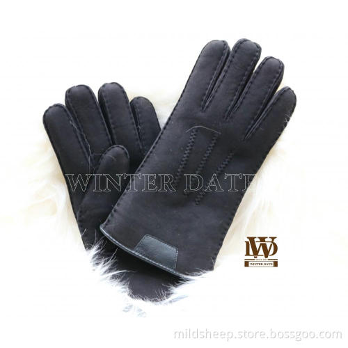 Merino sheepskin/lamb/shearling men'glove